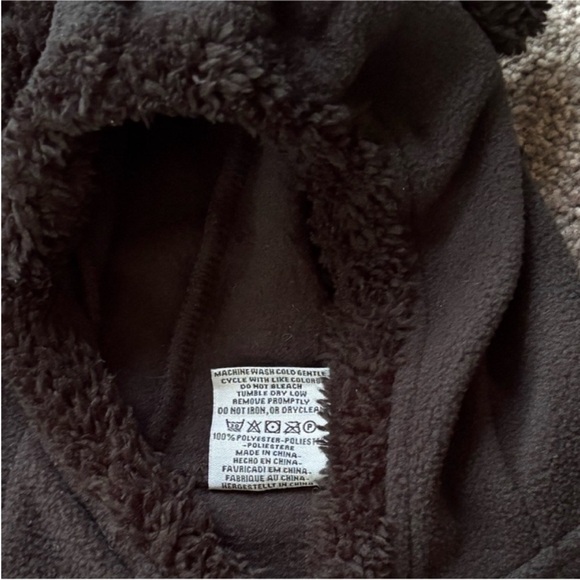 Baby Fleece Hooded Romper Bodysuit Onesie 6-12 months - Picture 7 of 10